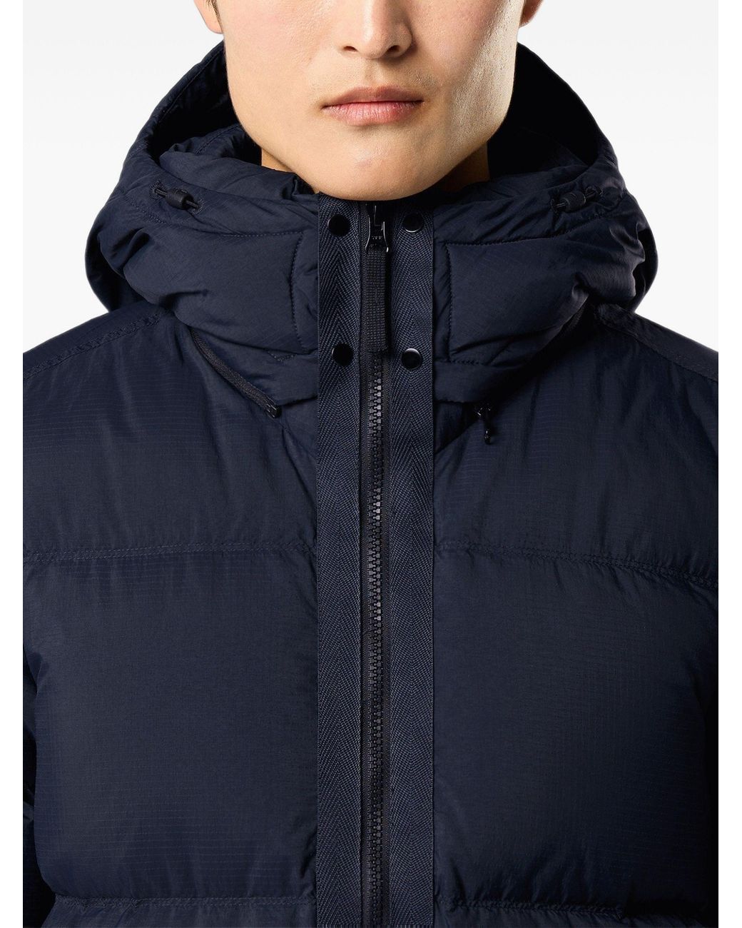 Stone Island Blue Matt Down Jacket for men