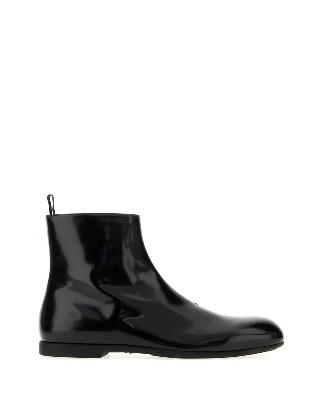 Jil Sander Black Zipper Boots for men