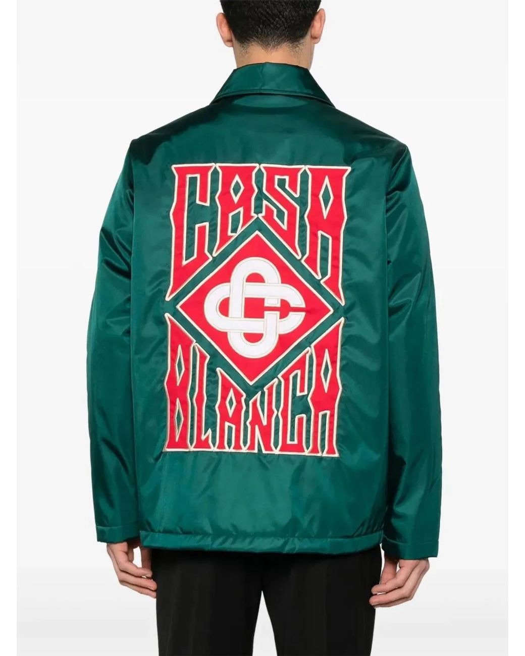 Casablanca Green Stadium Jacket for men