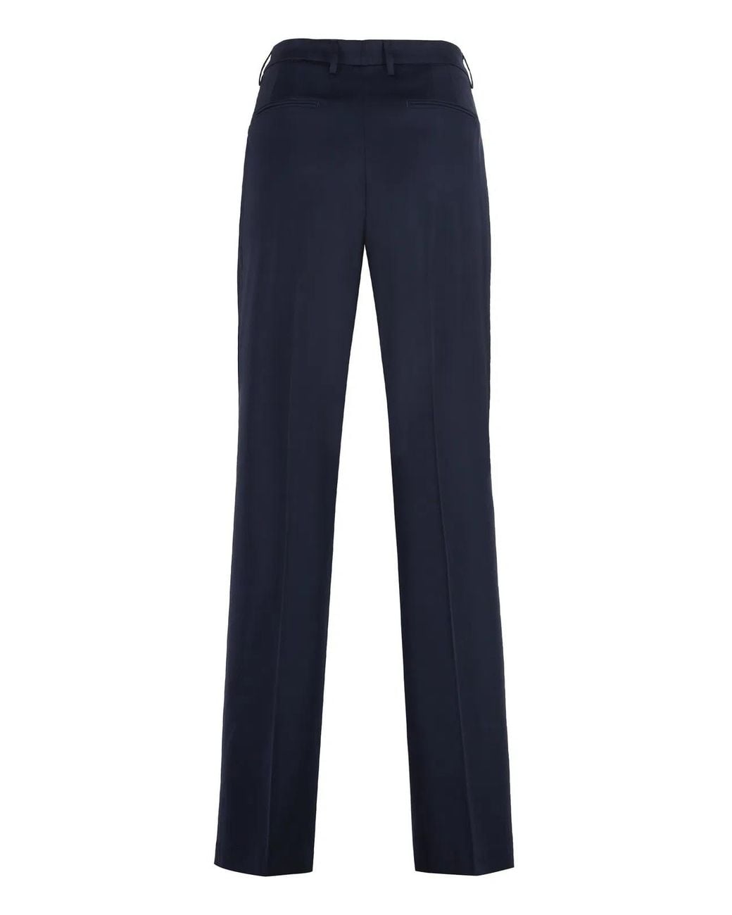 PT01 Blue Stretch Viscose Trousers