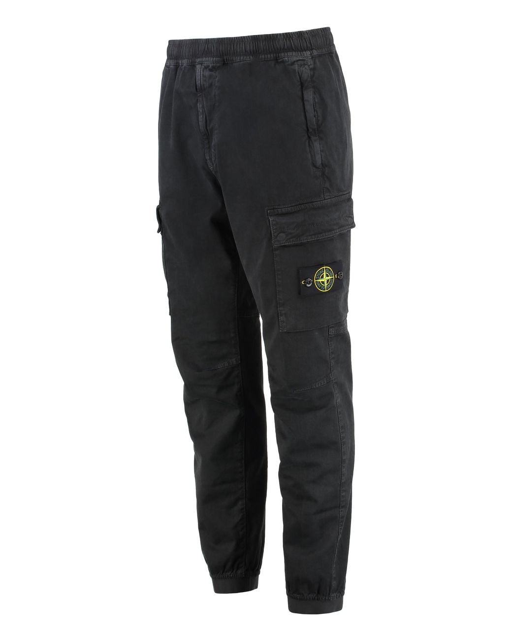 Stone Island Black Cargo Pants for men