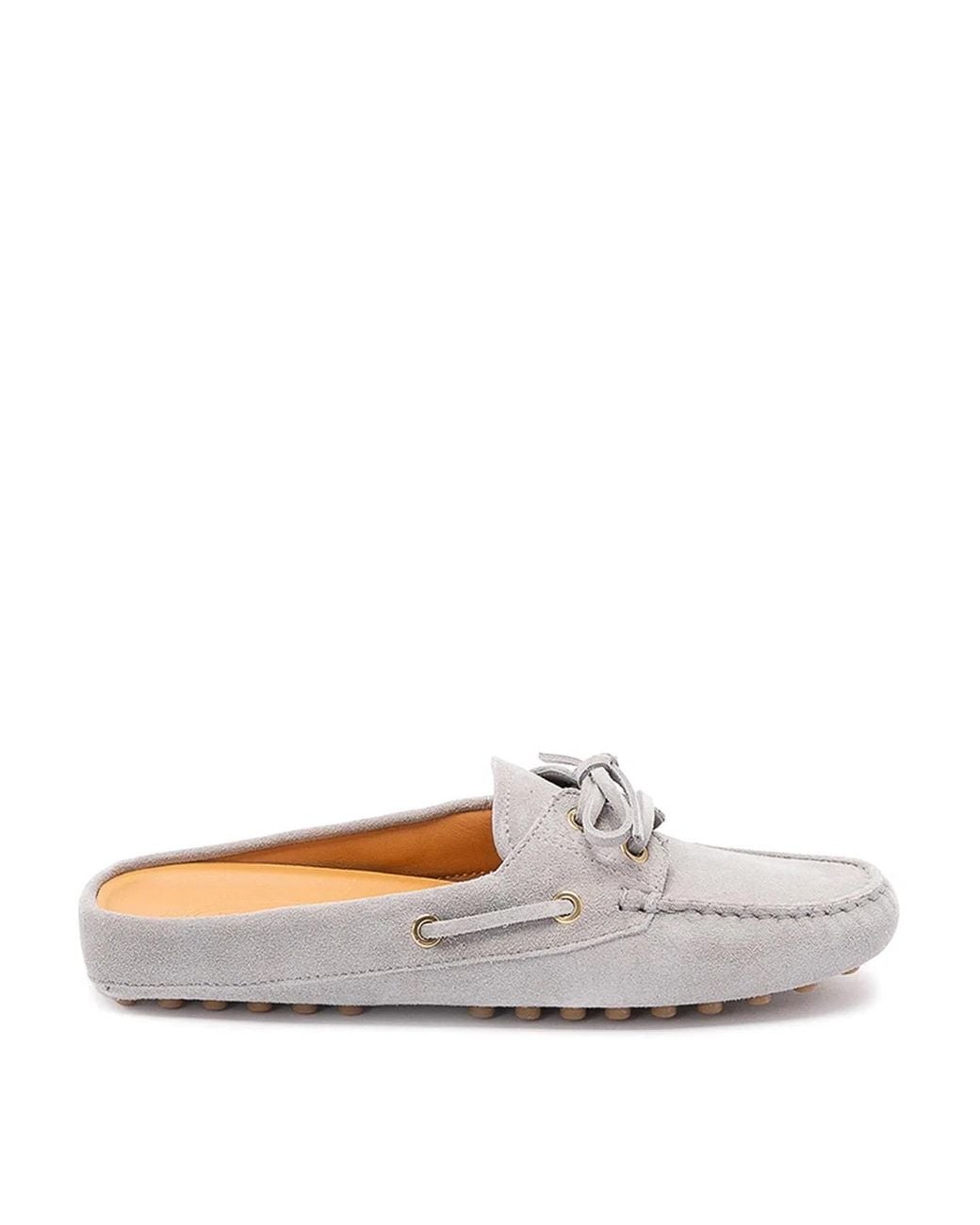Tod's White Glove Gommino Loafers