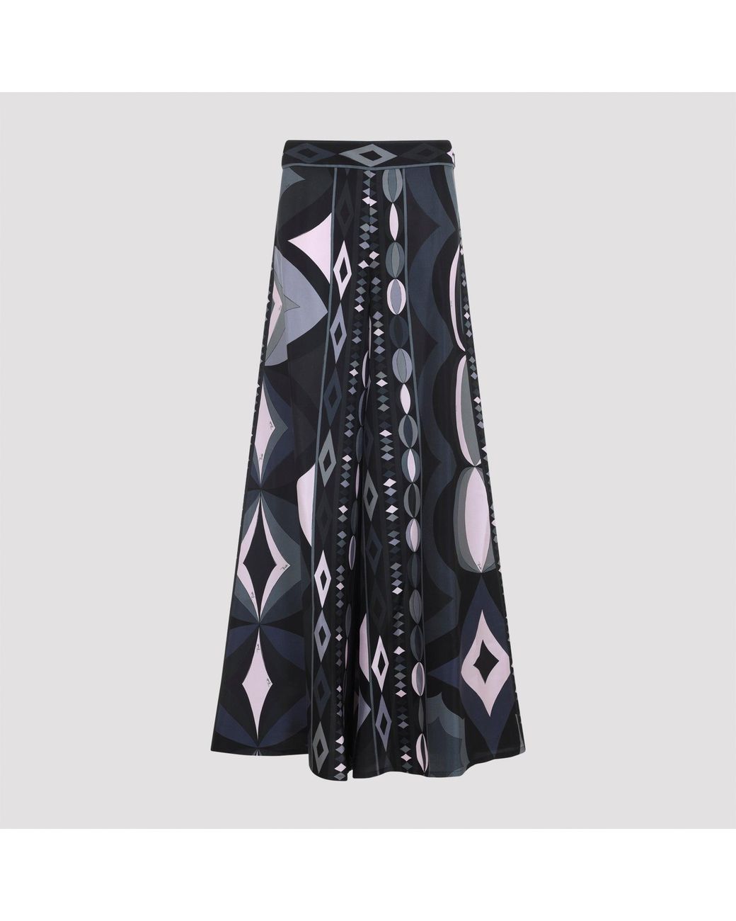 Emilio Pucci Blue Pants With Necklace Print