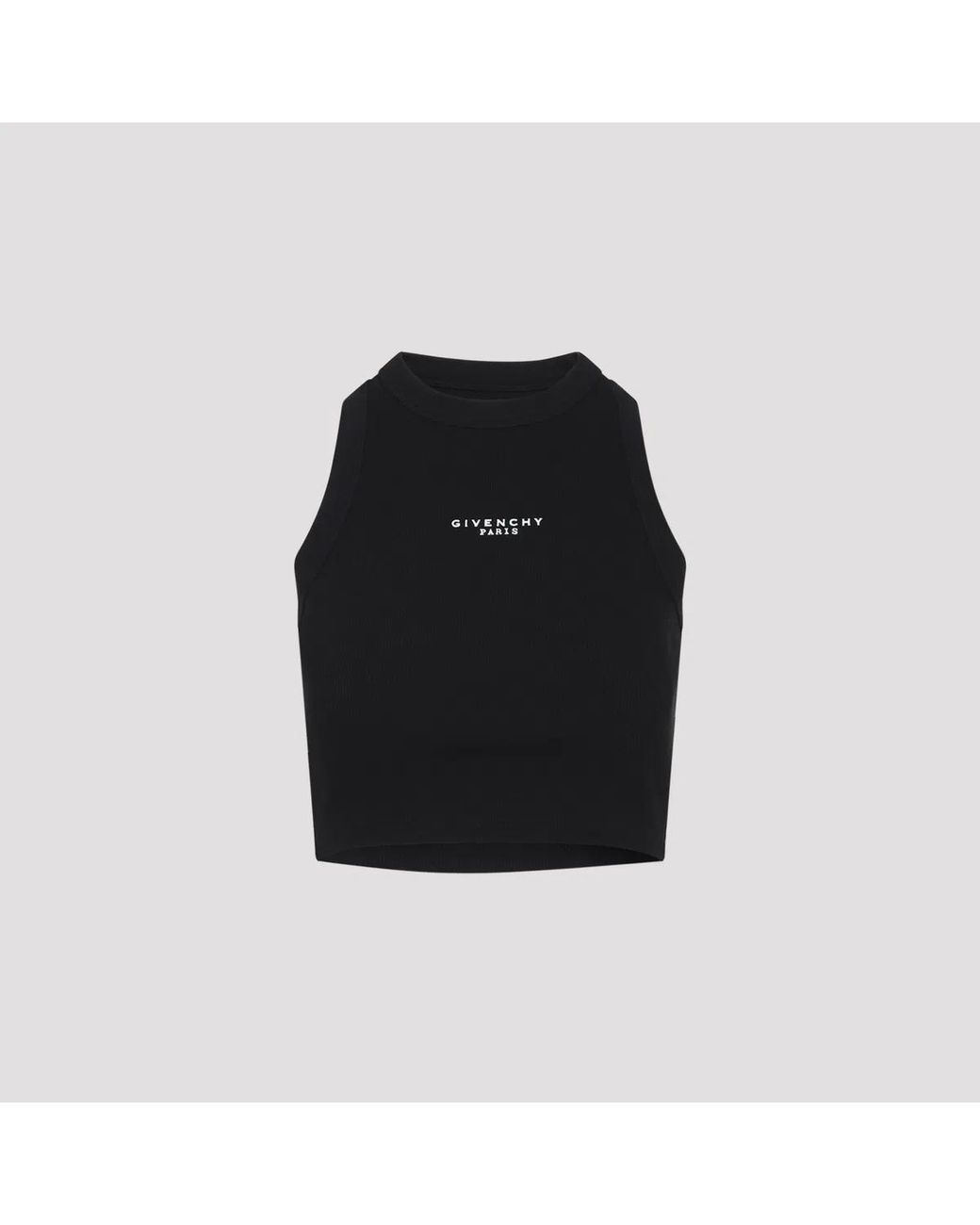Givenchy Black Cropped Tank Top