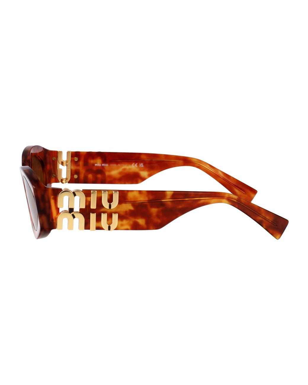 Miu Miu Brown Acetate Sunglasses