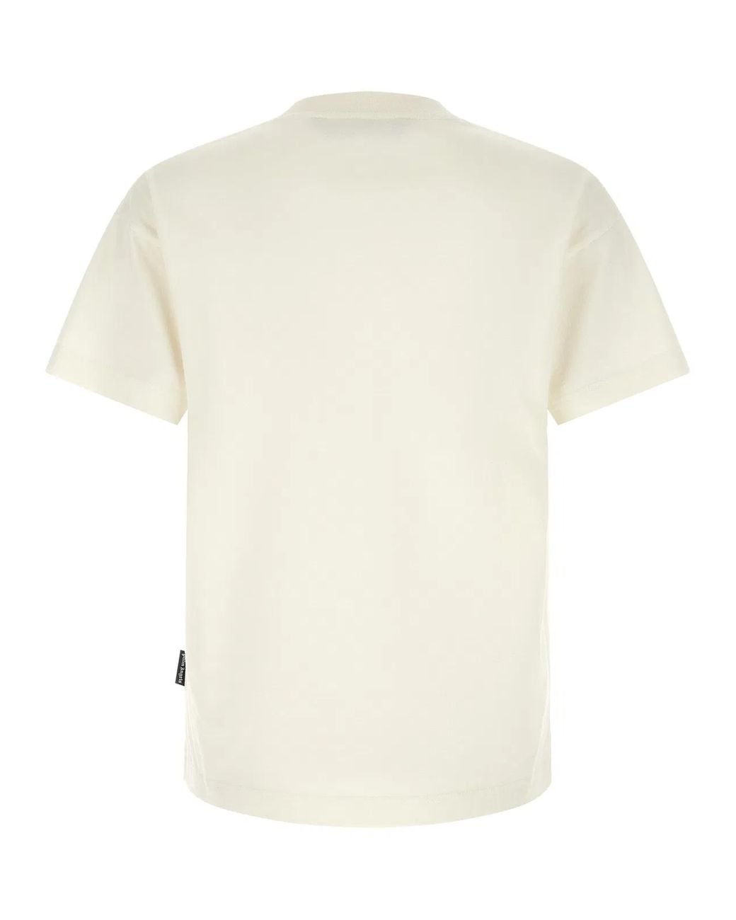 Palm Angels White 'Neck Logo' T-Shirt for men