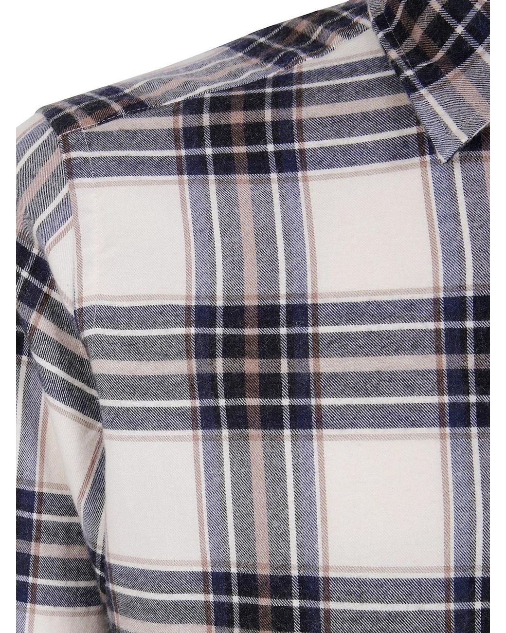 Tintoria Mattei 954 Gray Tartan Shirt for men