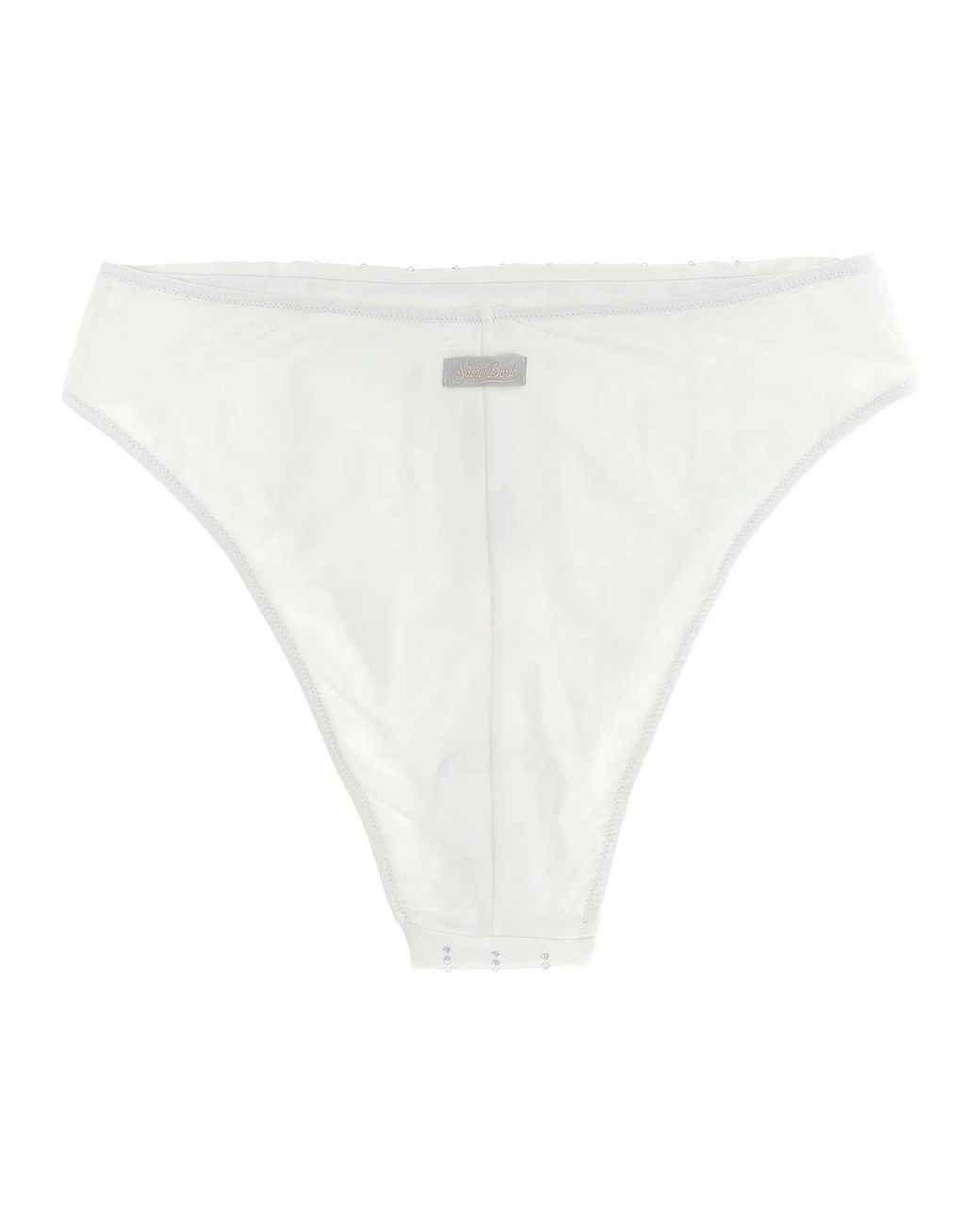 Mc2 Saint Barth White 'Sibilla' Bikini Bottoms