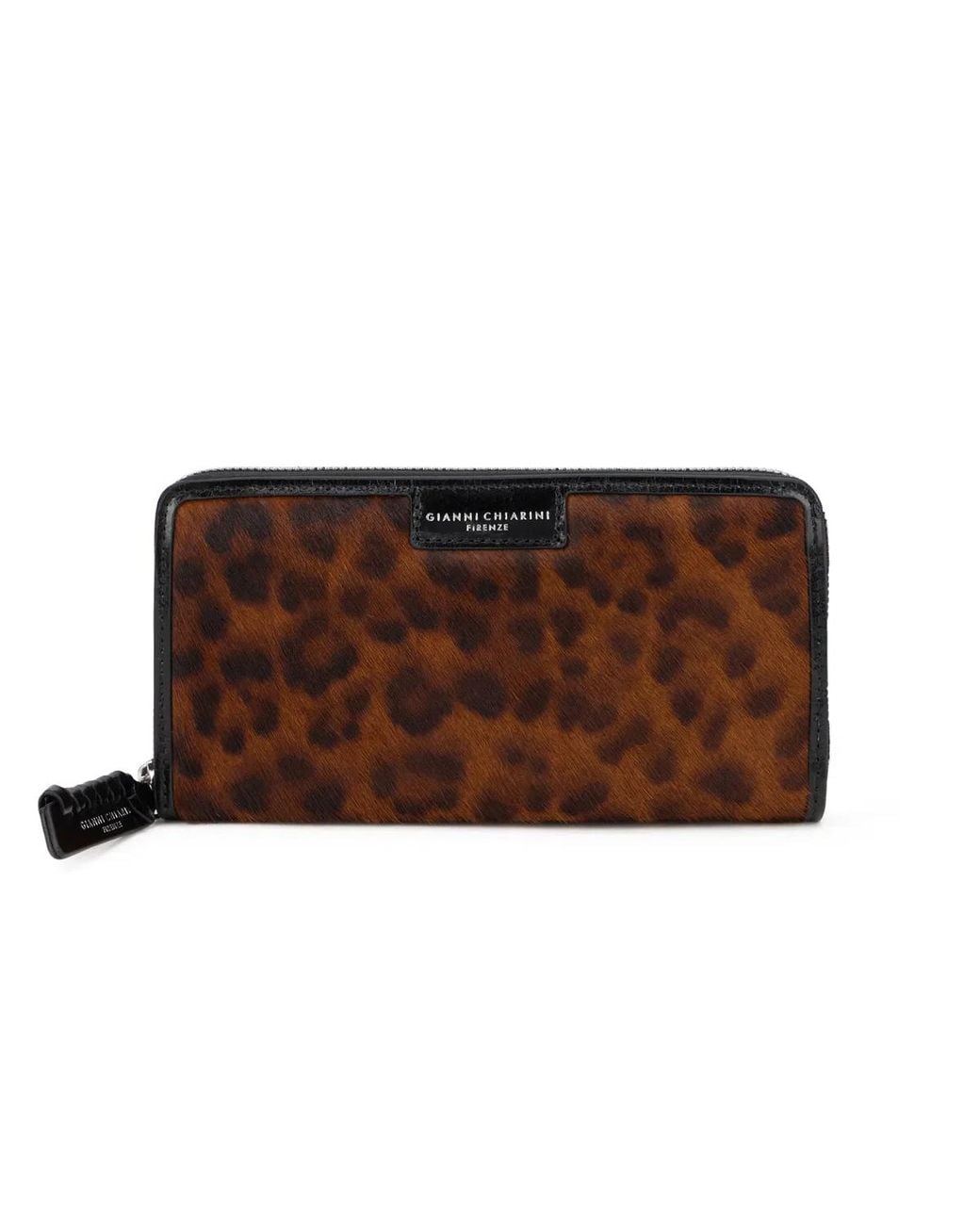 Gianni Chiarini Brown Animal Print Wallet