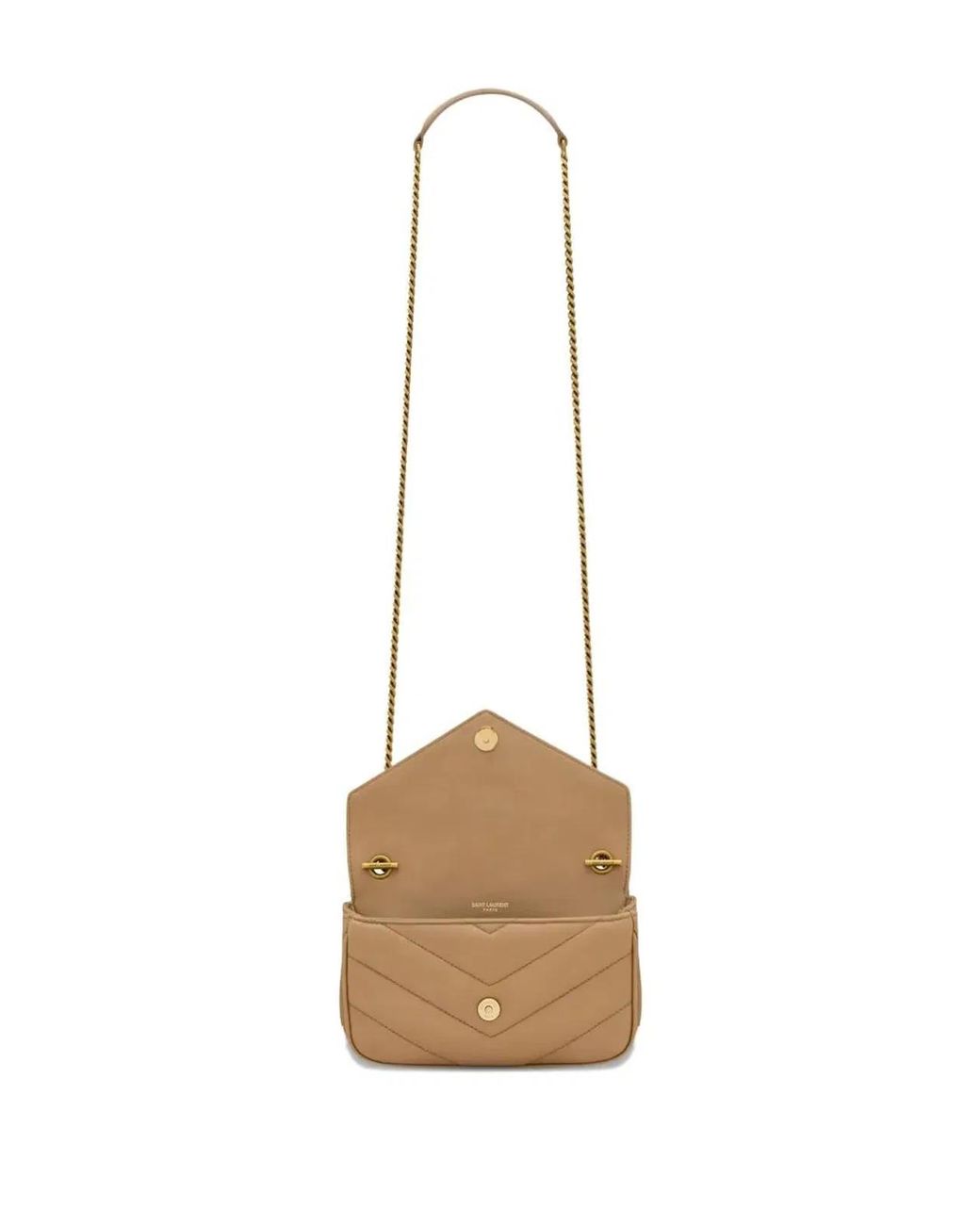 Saint Laurent Natural Shoulder Bags