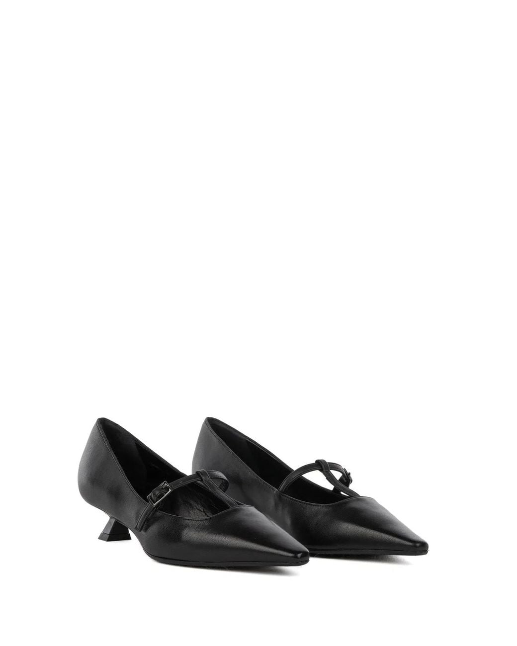 Chantal Black Decollette With Strap