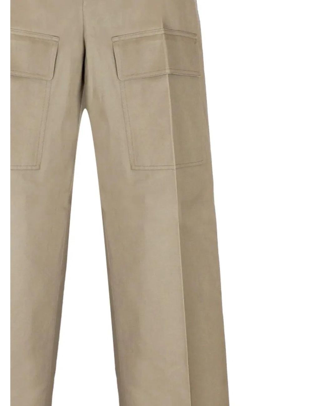 Gucci Natural Cotton Wide Leg Cargo Pant for men