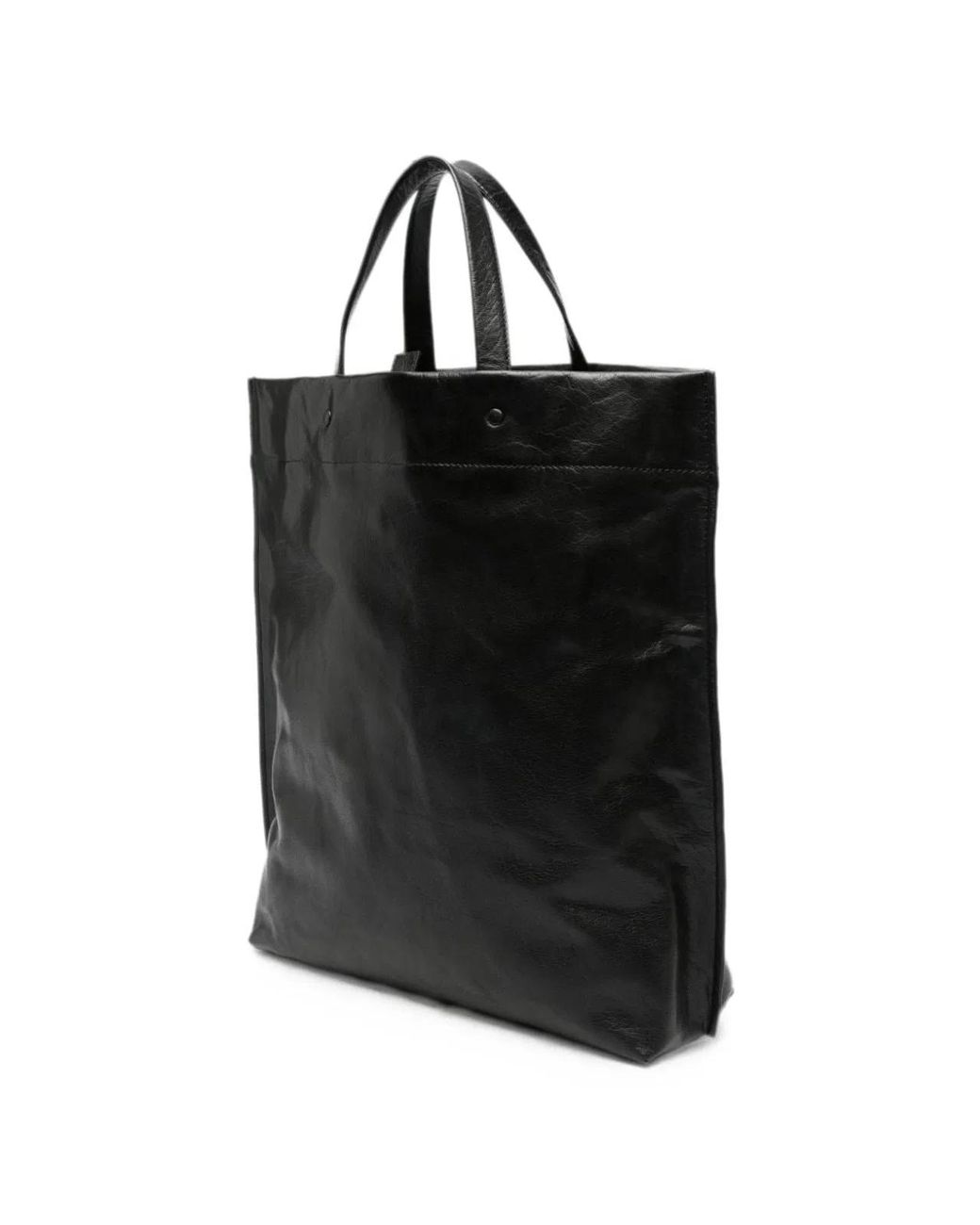 Lihann George Black Jani Leather Tote Bag