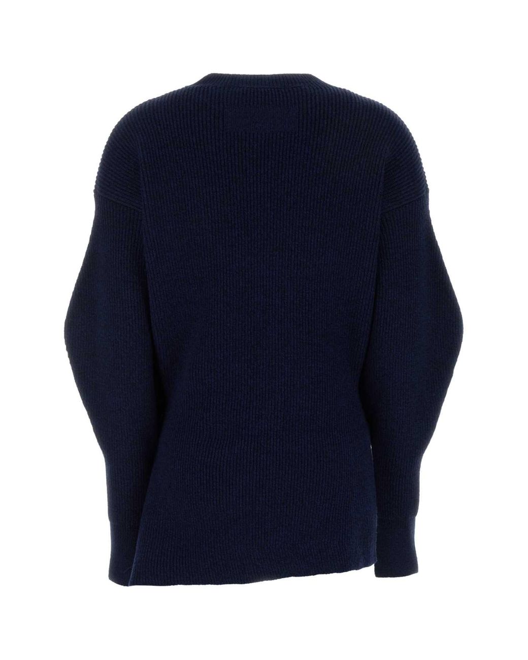 Givenchy Blue Melange Stretch Wool Blend Sweater