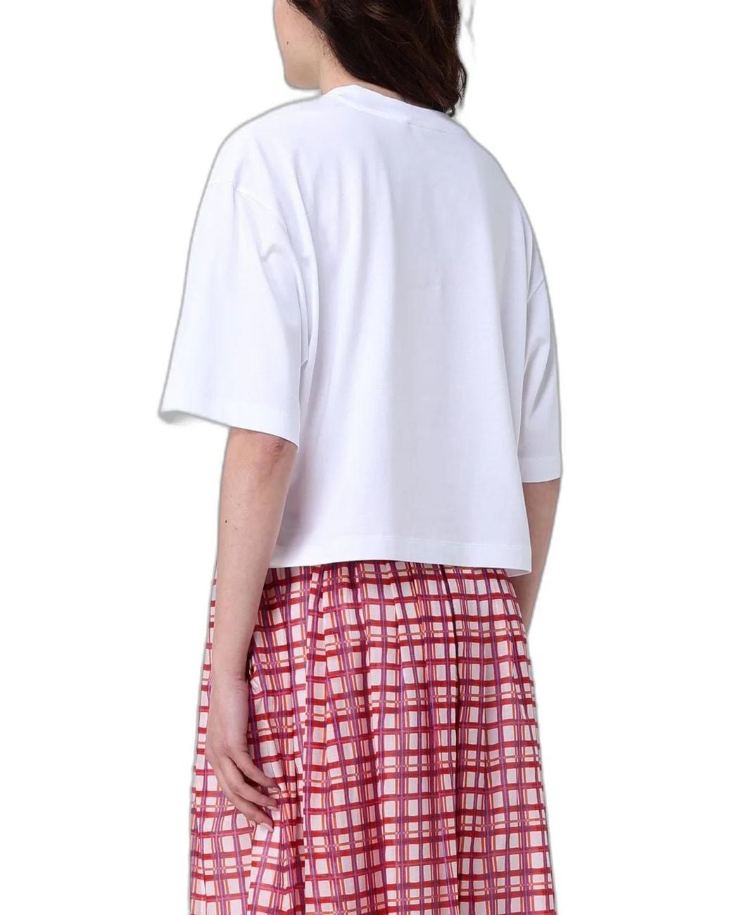 Marni White Lily Cotton T-Shirt