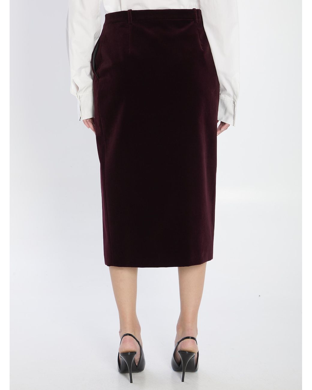 Saint Laurent Black Wrap Skirt