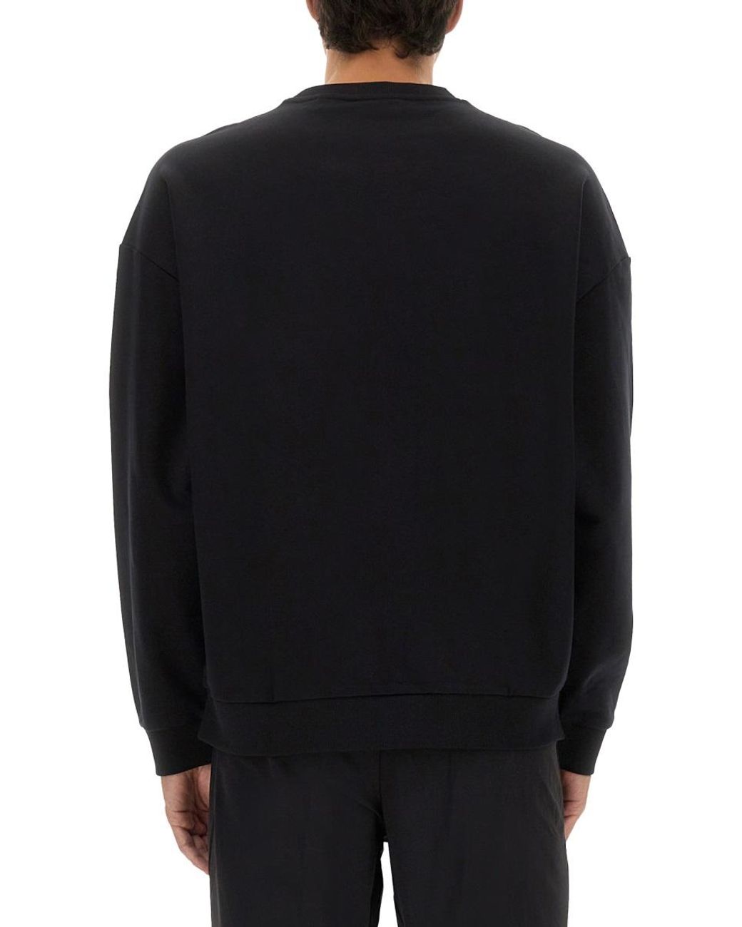 HUGO Black Crew Neck Sweatshirt for men