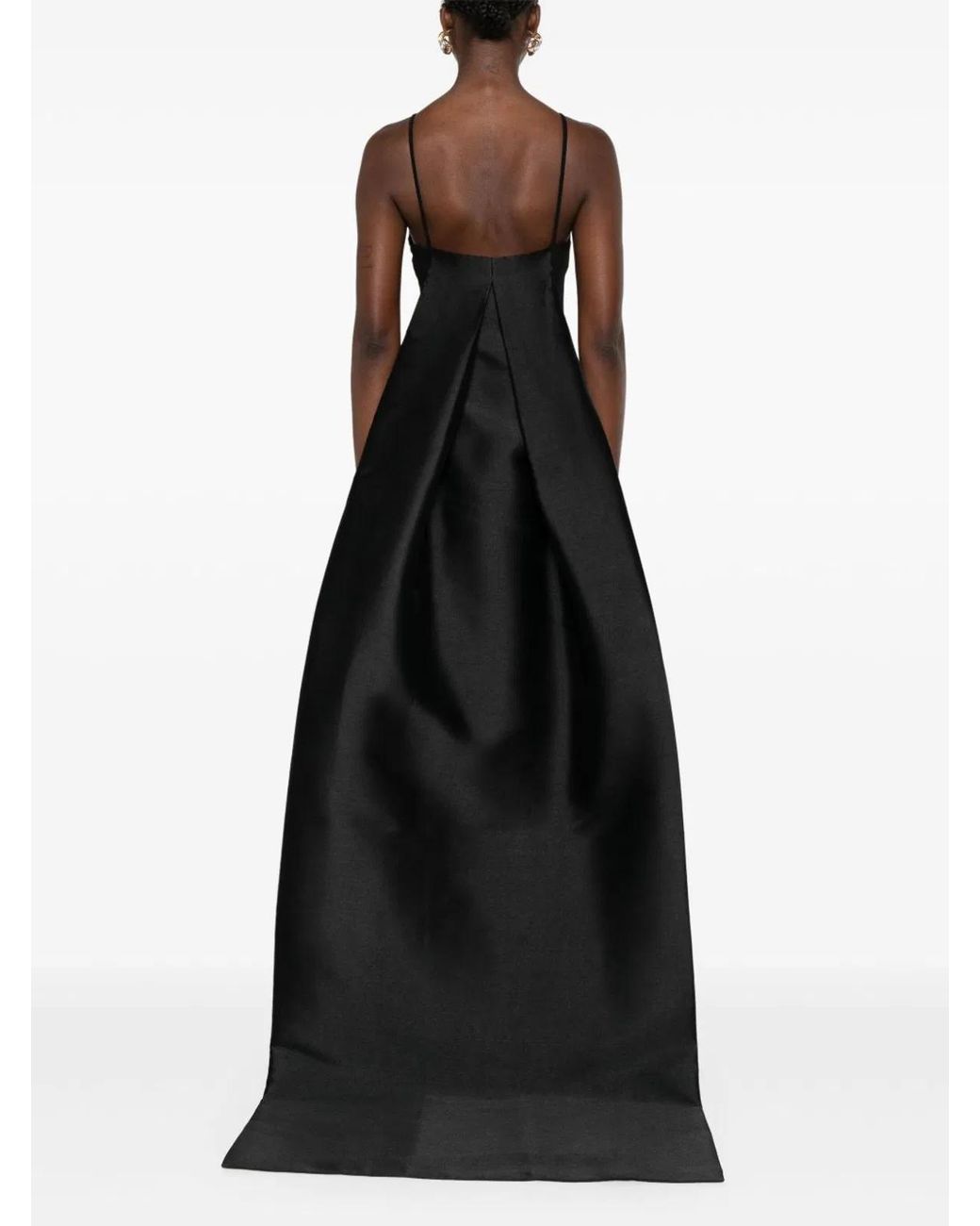 Solace London Black Ulla Maxi Dress