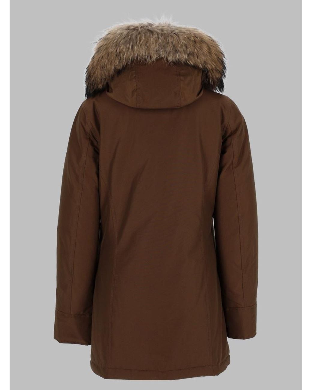 Woolrich Brown Sports Jacket With Cozy Wool Blend