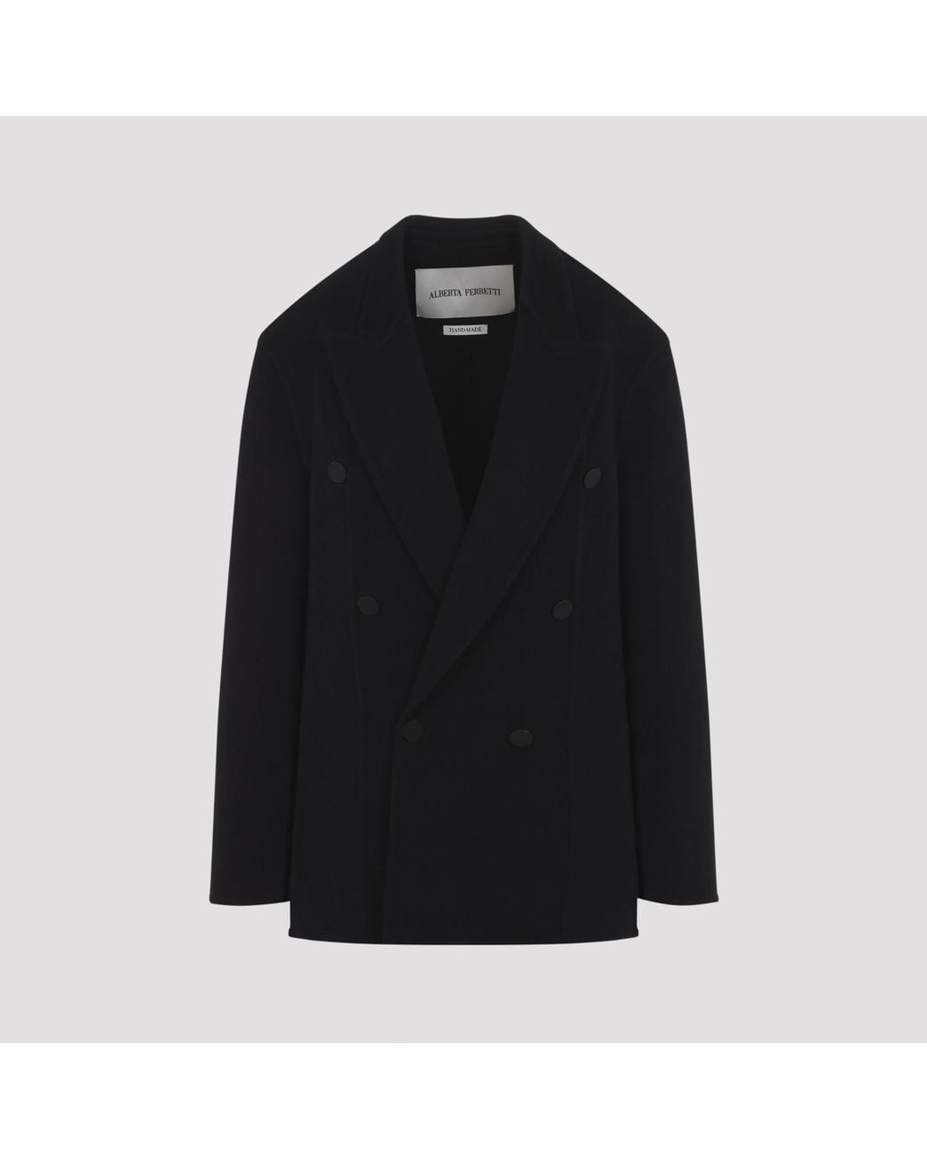 Alberta Ferretti Black Nero Coat