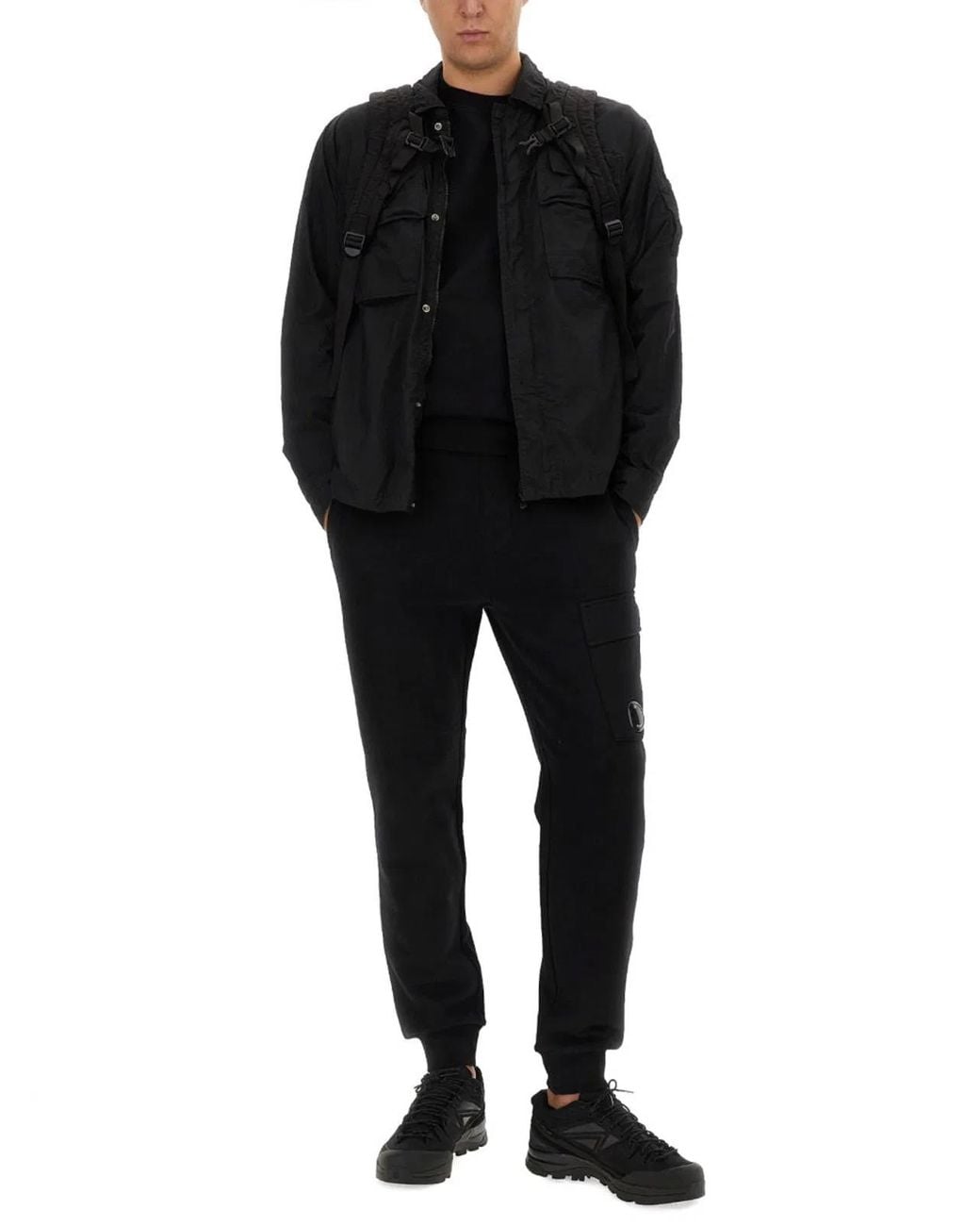 C P Company Black C.P.Company Shirt With Logo for men