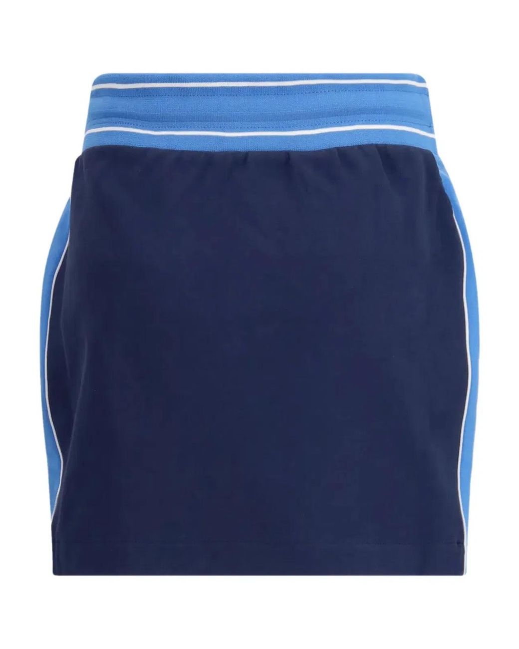 Casablanca Blue Drawstring Mini Skirt
