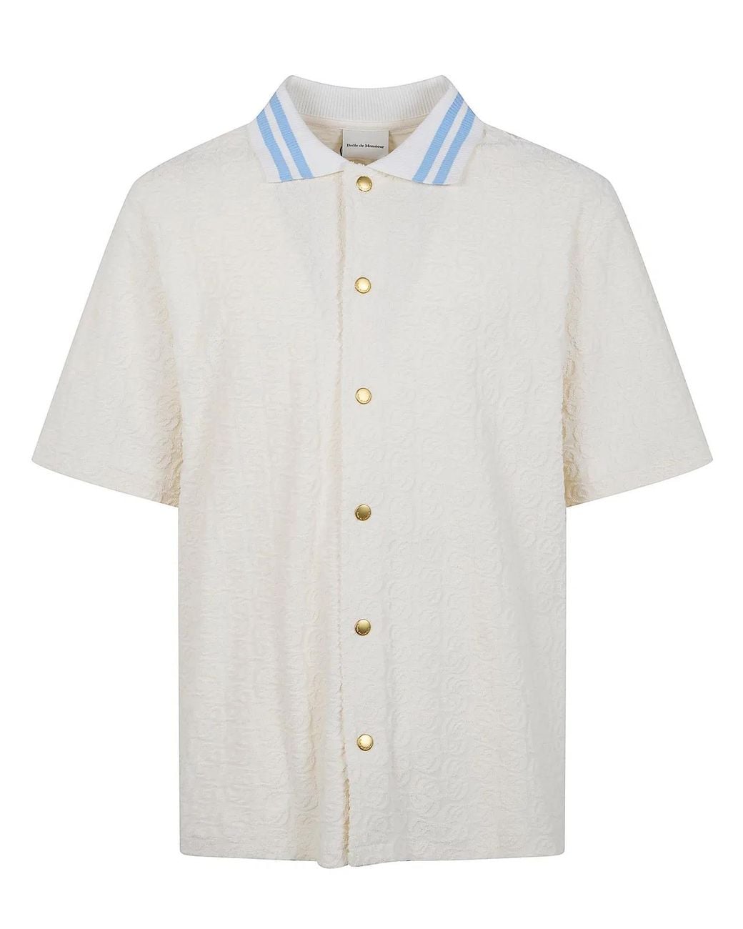 Drole de Monsieur White "Monogramme" Shirt for men
