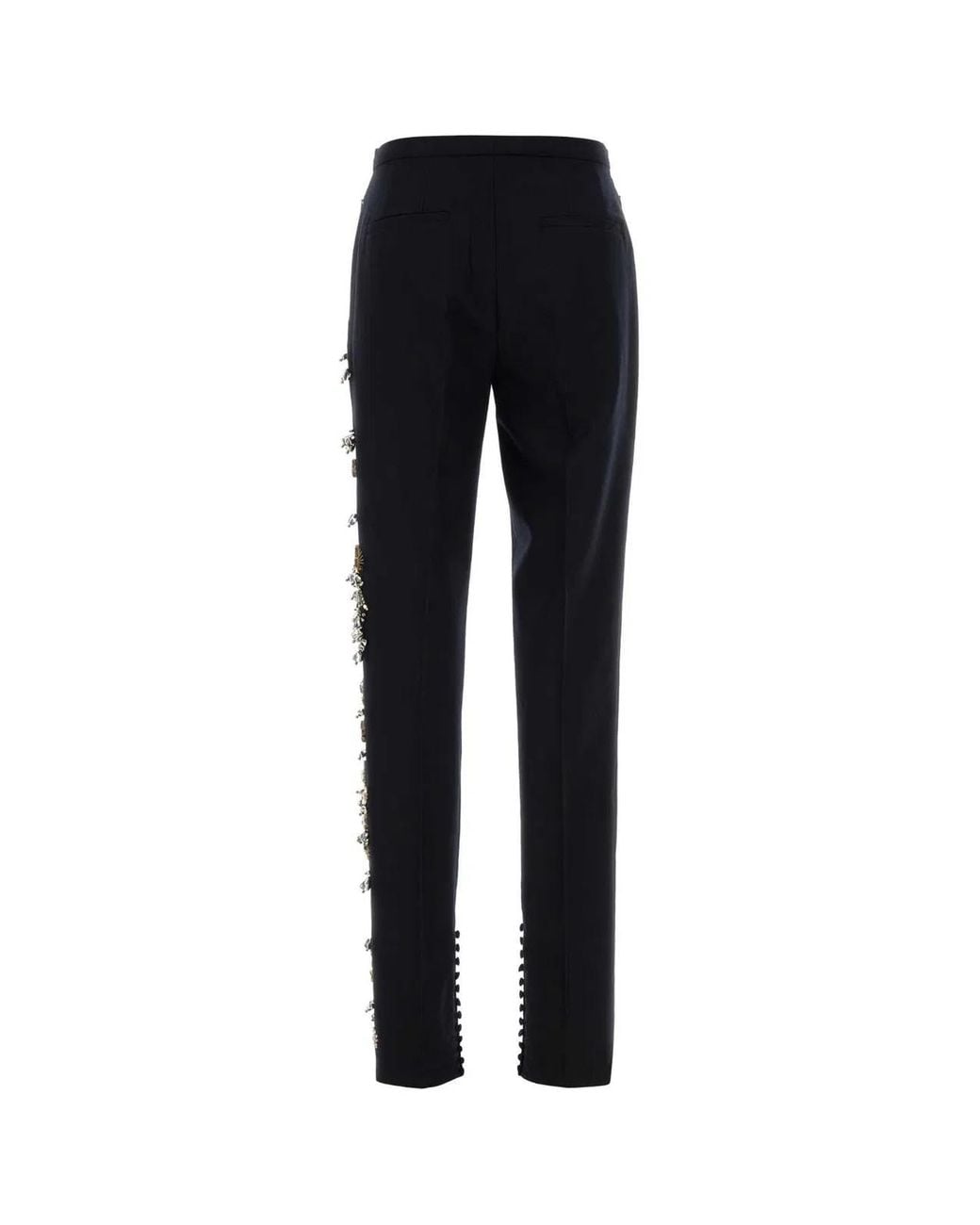 Dries Van Noten Black Wool Pandoris Pant