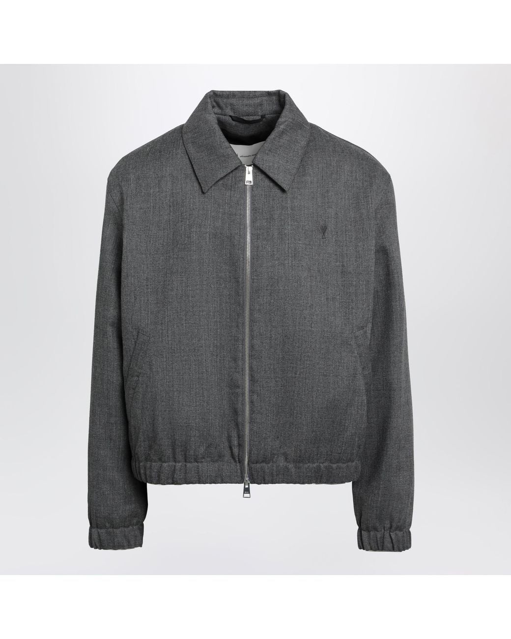 AMI Gray Carbon Padded Jacket for men