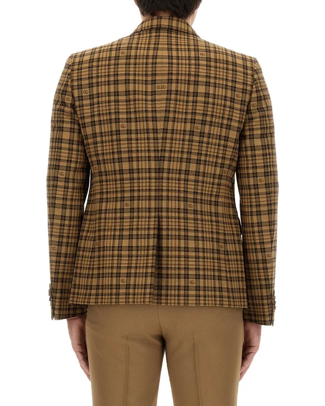 Gucci Brown Jacket With Double G for men