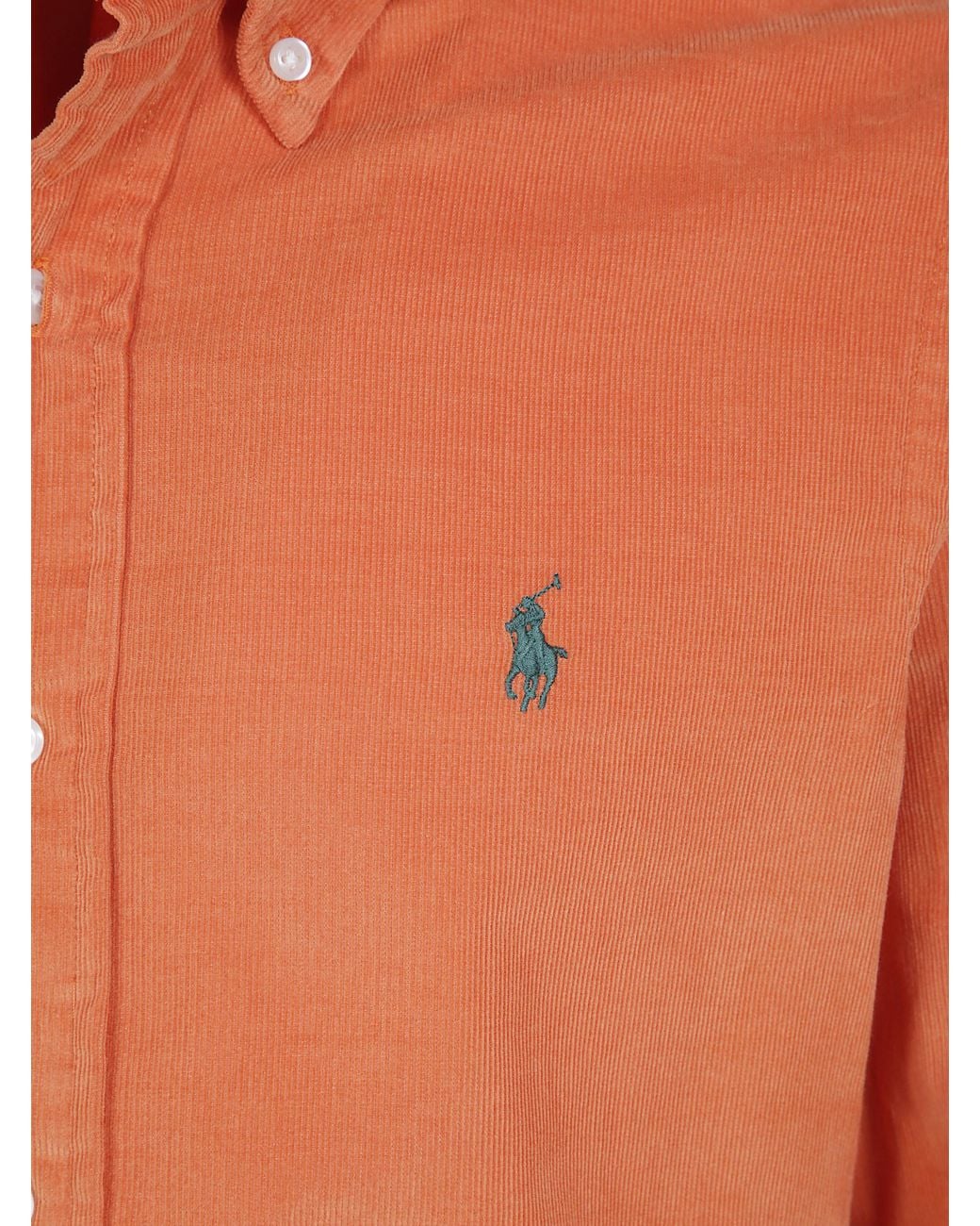 Polo Ralph Lauren Orange Long Sleeve Sport Shirt for men
