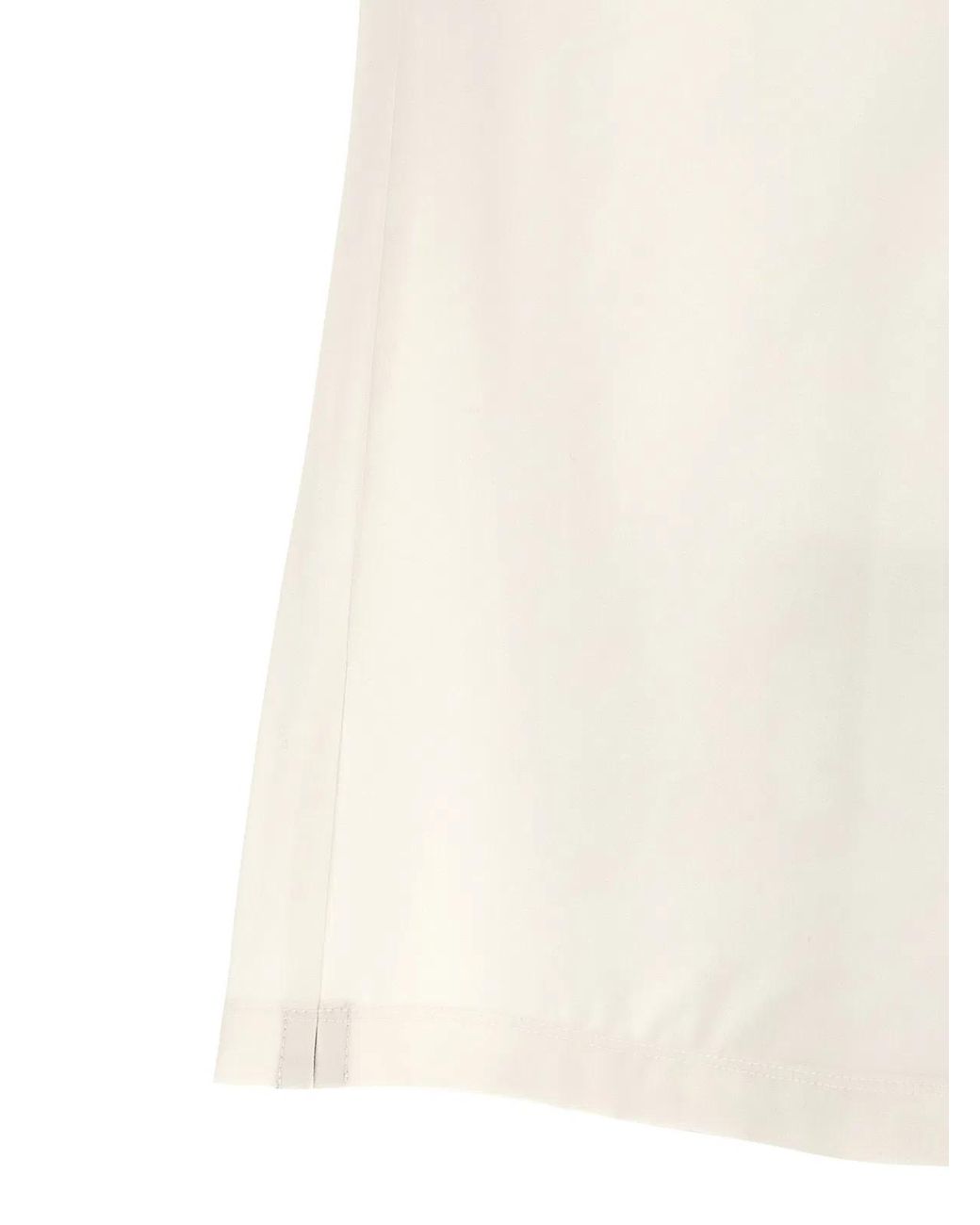 Brunello Cucinelli White Virgin Wool Polo Shirt for men