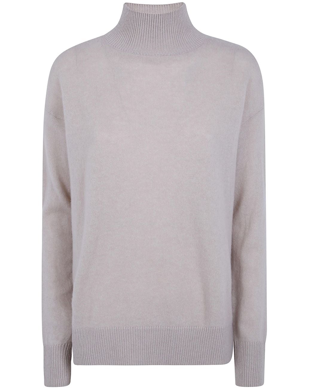 Rossopuro Gray Long Sleeved Turtle Neck Over Sweater