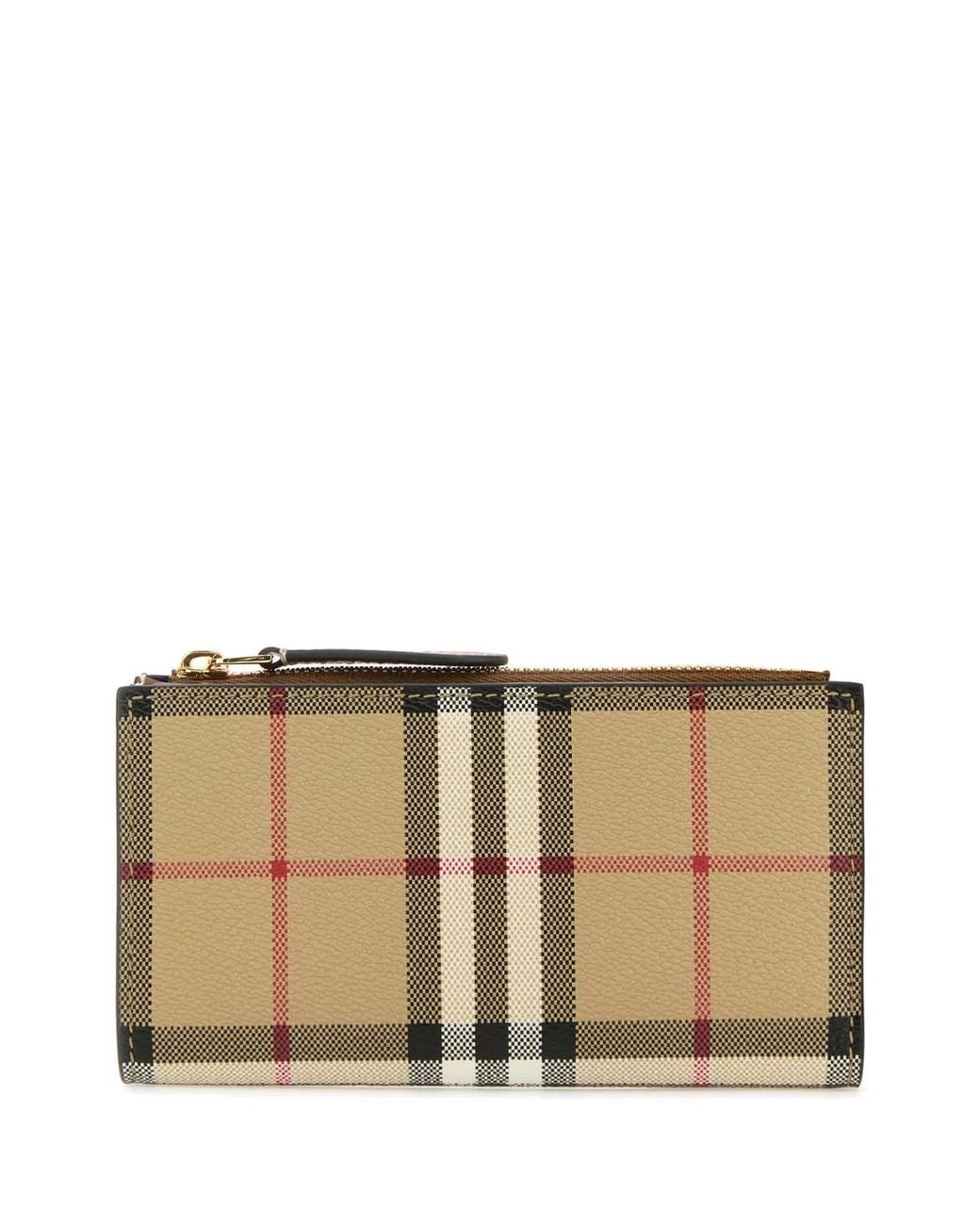 Burberry Multicolor Printed Canvas Wallet