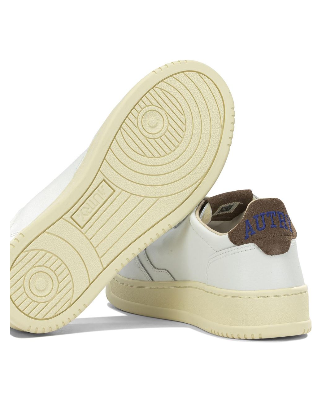 Autry White "Medalist Low" Low-Top Sneakers