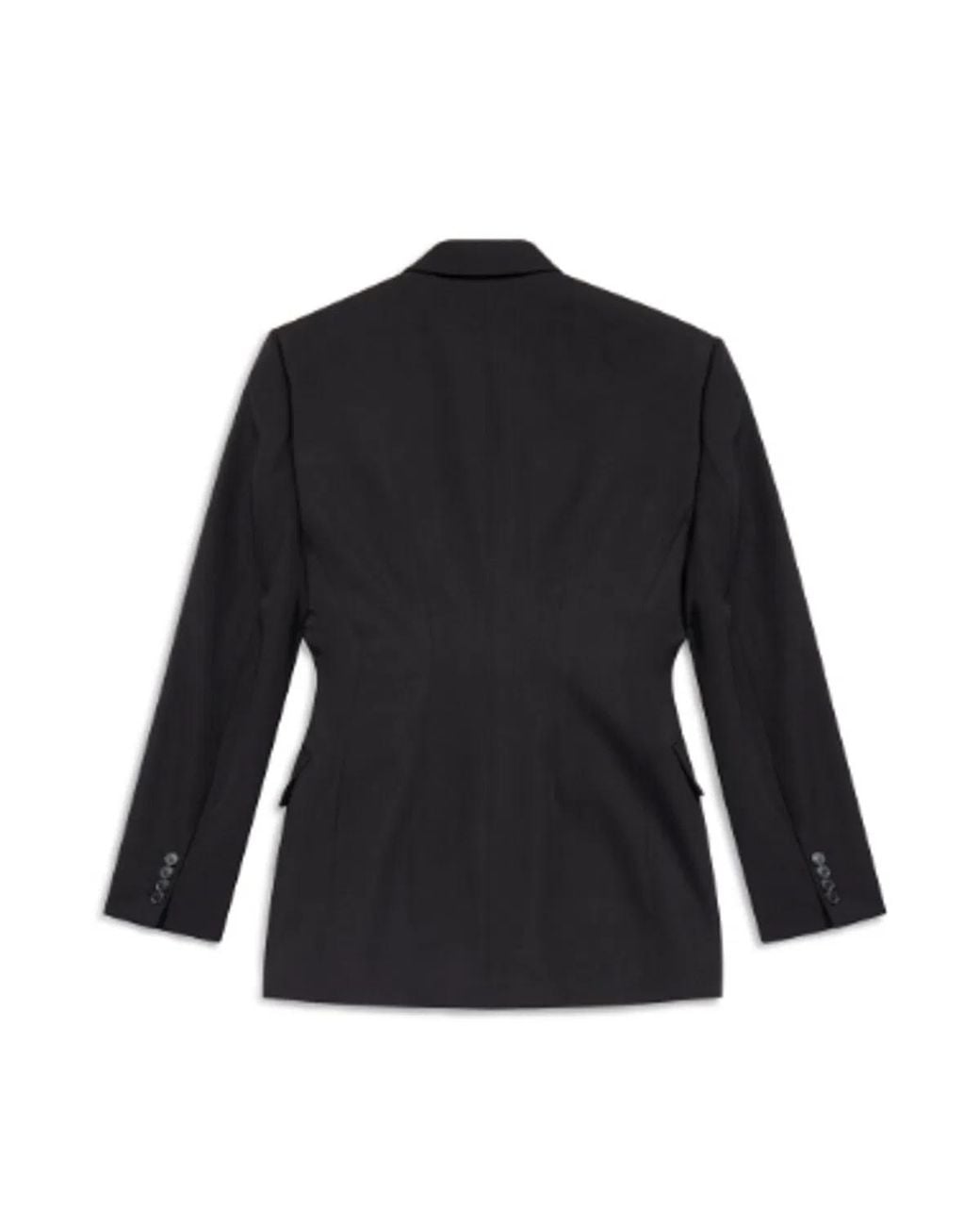 Balenciaga Black Wool Double-Breasted Blazer