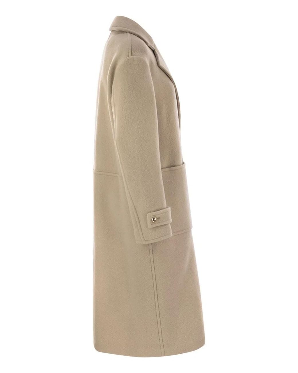 Fay Natural Wool And Cashmere Coat