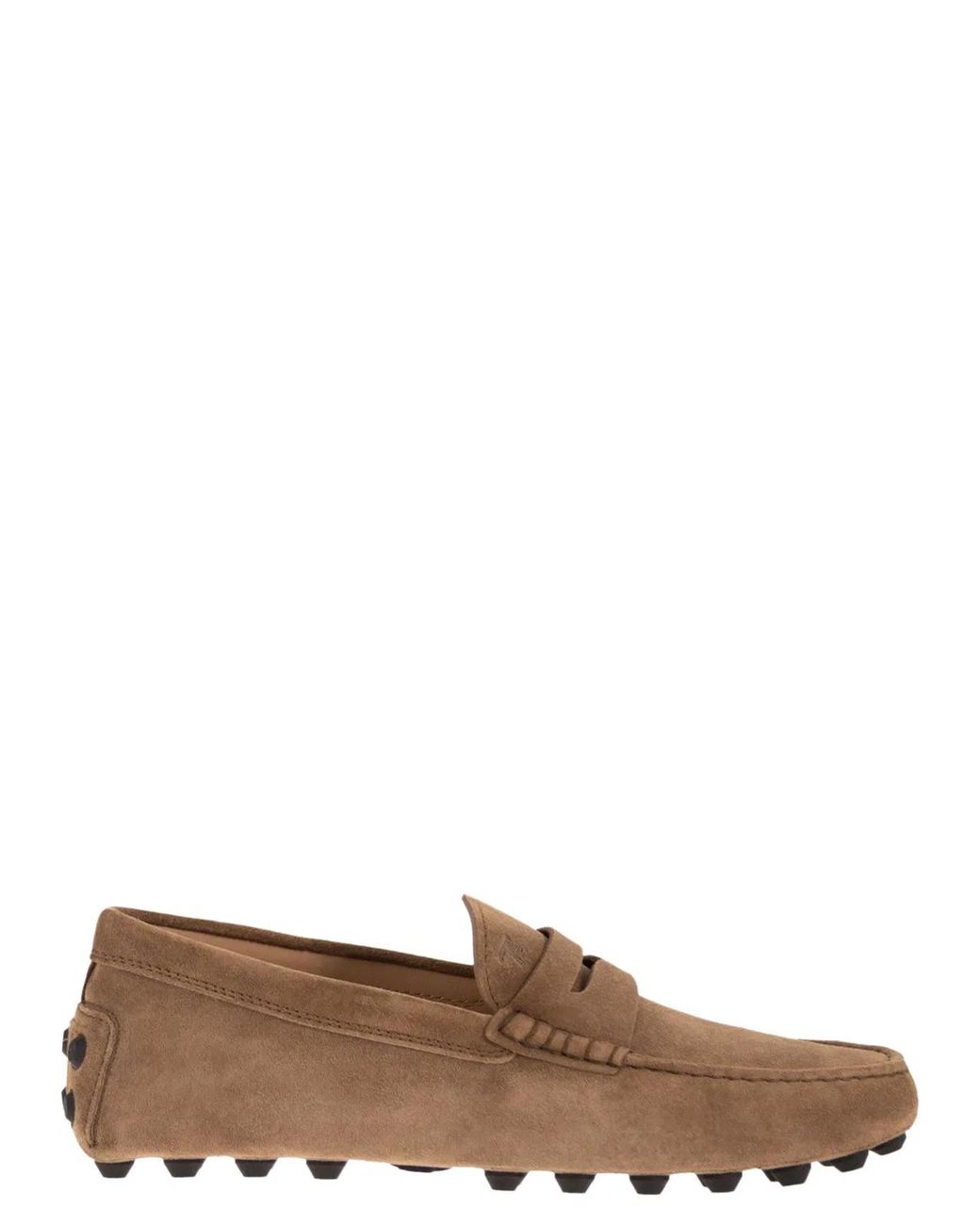 Tod's Brown Suede Moccasin Moccasin for men