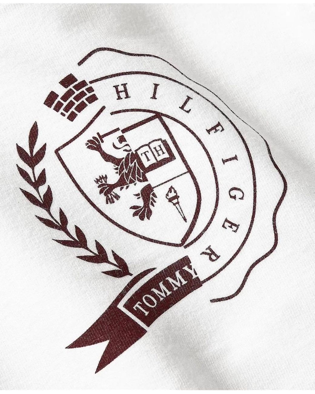 Tommy Hilfiger White Tommy Icons Logo Polo Shirt