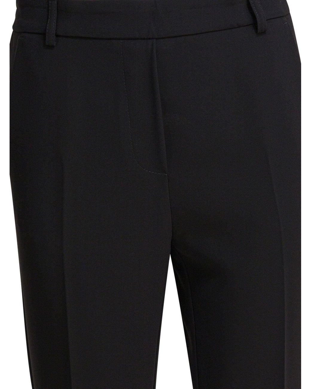 Semler Black Pants With Elasticized Waist Trousers