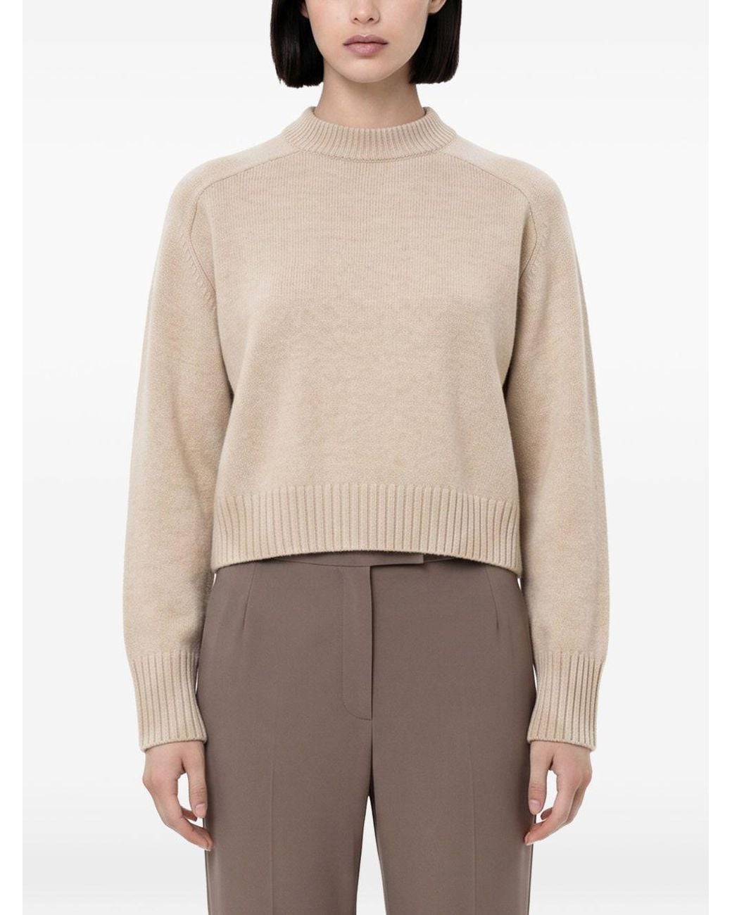 Soeur White Will Knit Crewneck