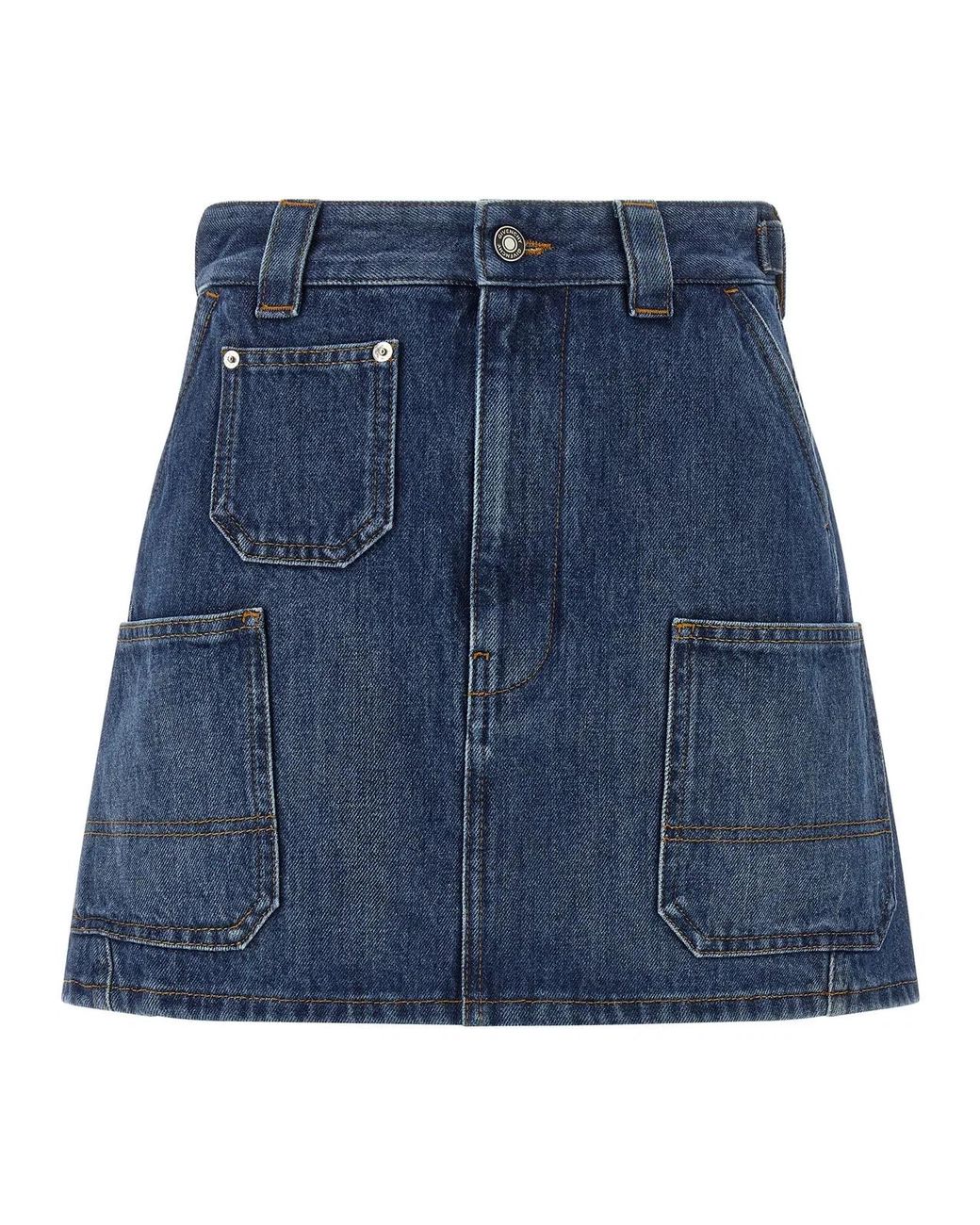 Givenchy Blue Denim Skirt