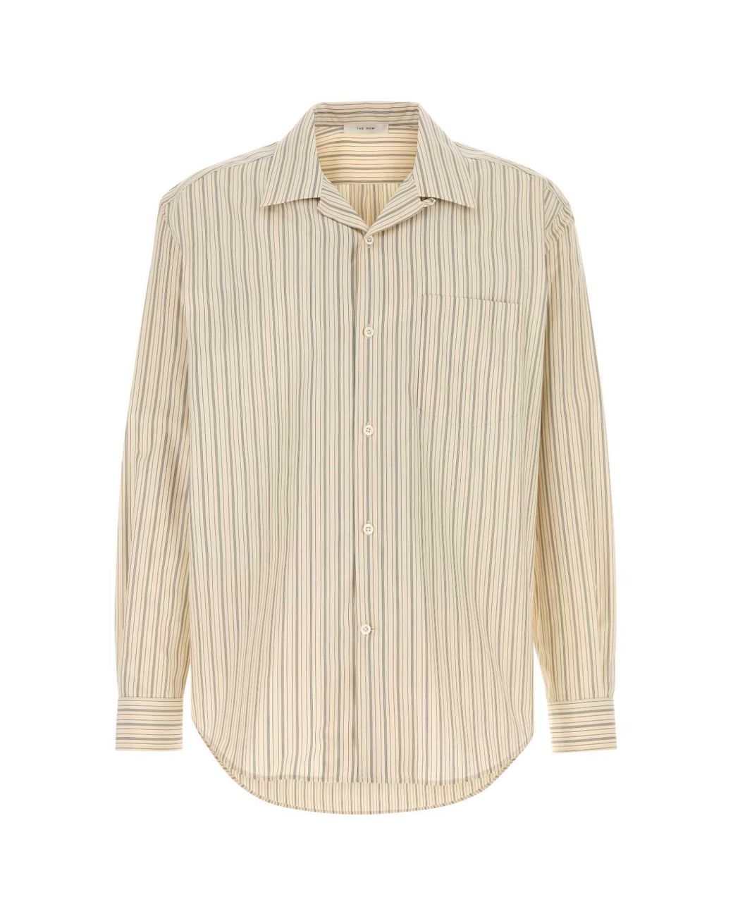 The Row Natural Embroidered Poplin Vanja Shirt for men