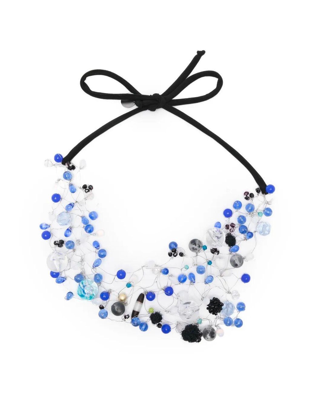 Maria Calderara Blue "Beans Cosmos" Necklace
