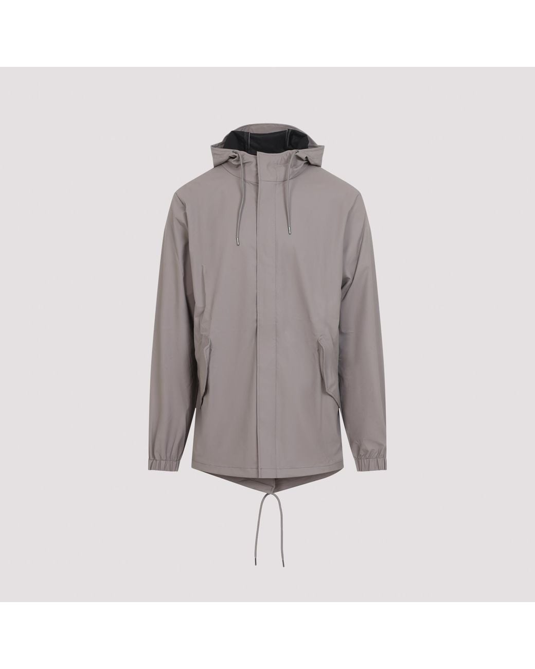 Rains Gray Cinder Fishtail Jacket for men