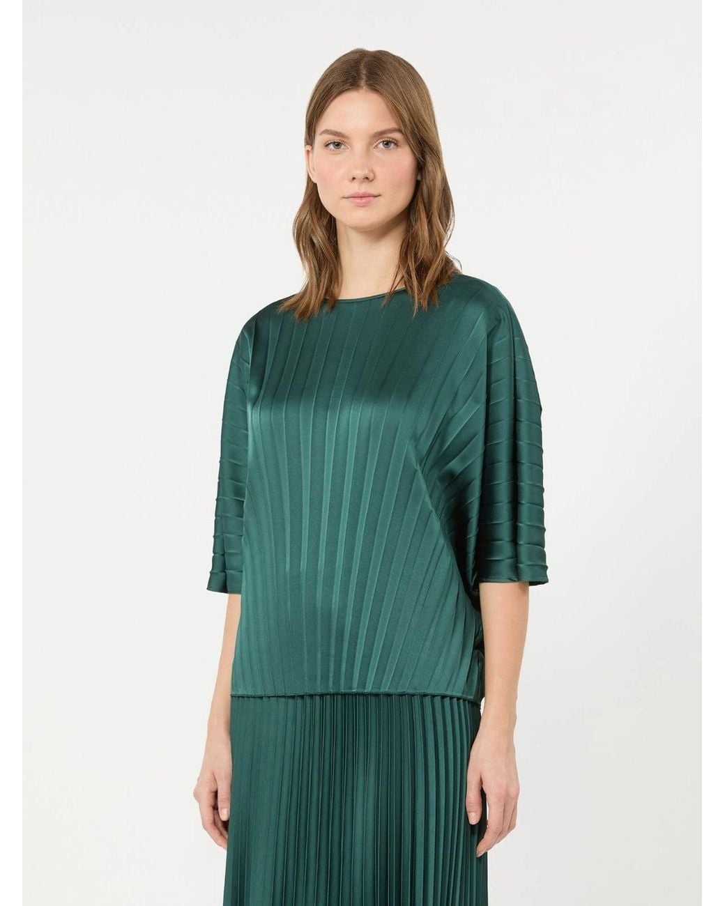 Max Mara Green Wkdaureo Waistcoat Dark