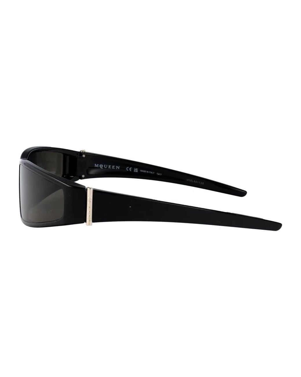 McQueen Black Bio Injection Sunglasses