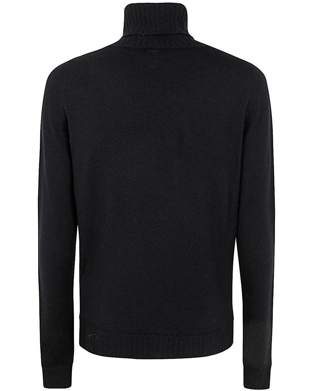 MD75 Black Turtle Neck Merinos Sweater for men