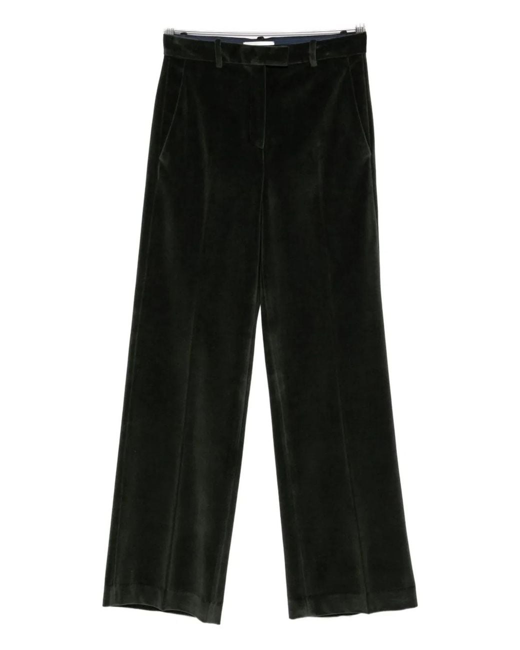 Circolo 1901 Black Cotton Wide-Leg Trousers