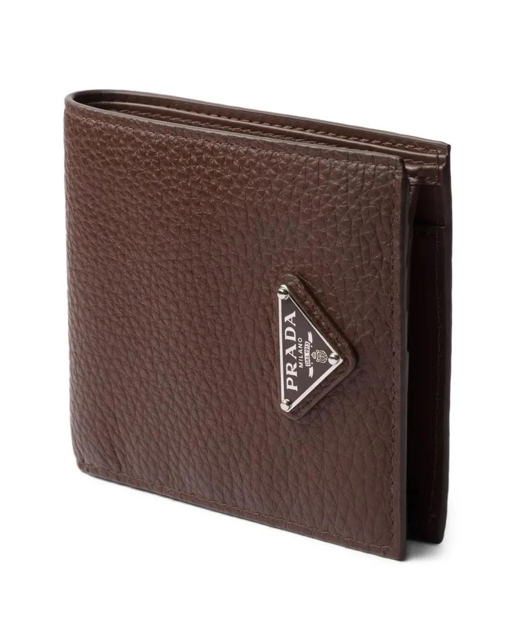 Prada Brown Bruciato Saffiano Leather Geldbörse for men